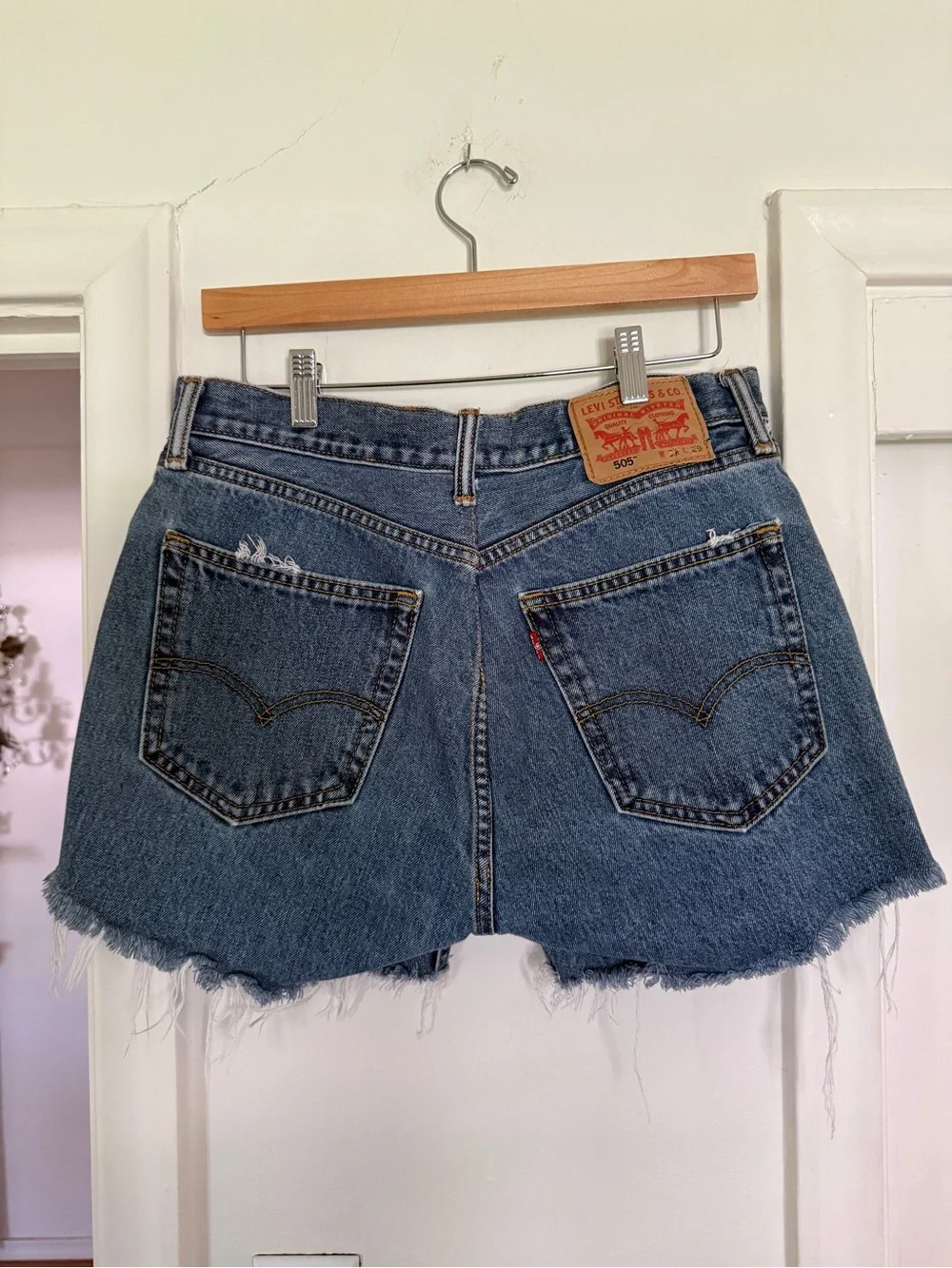 Vintage Levi cutoff denim shorts